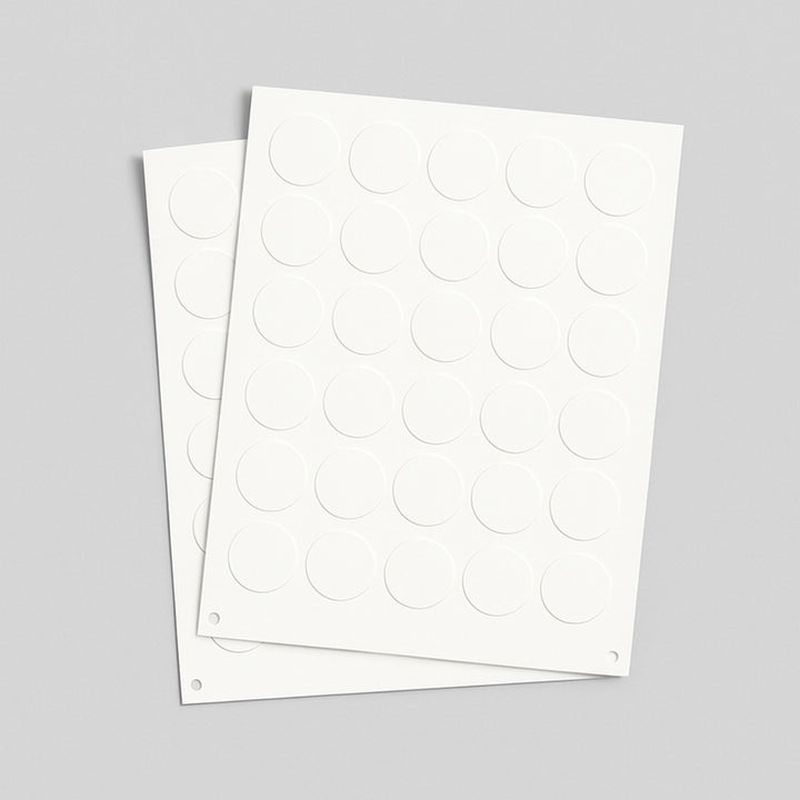 Blank customizable sticker sheets with circular cutouts for custom printing by dreamwithreem