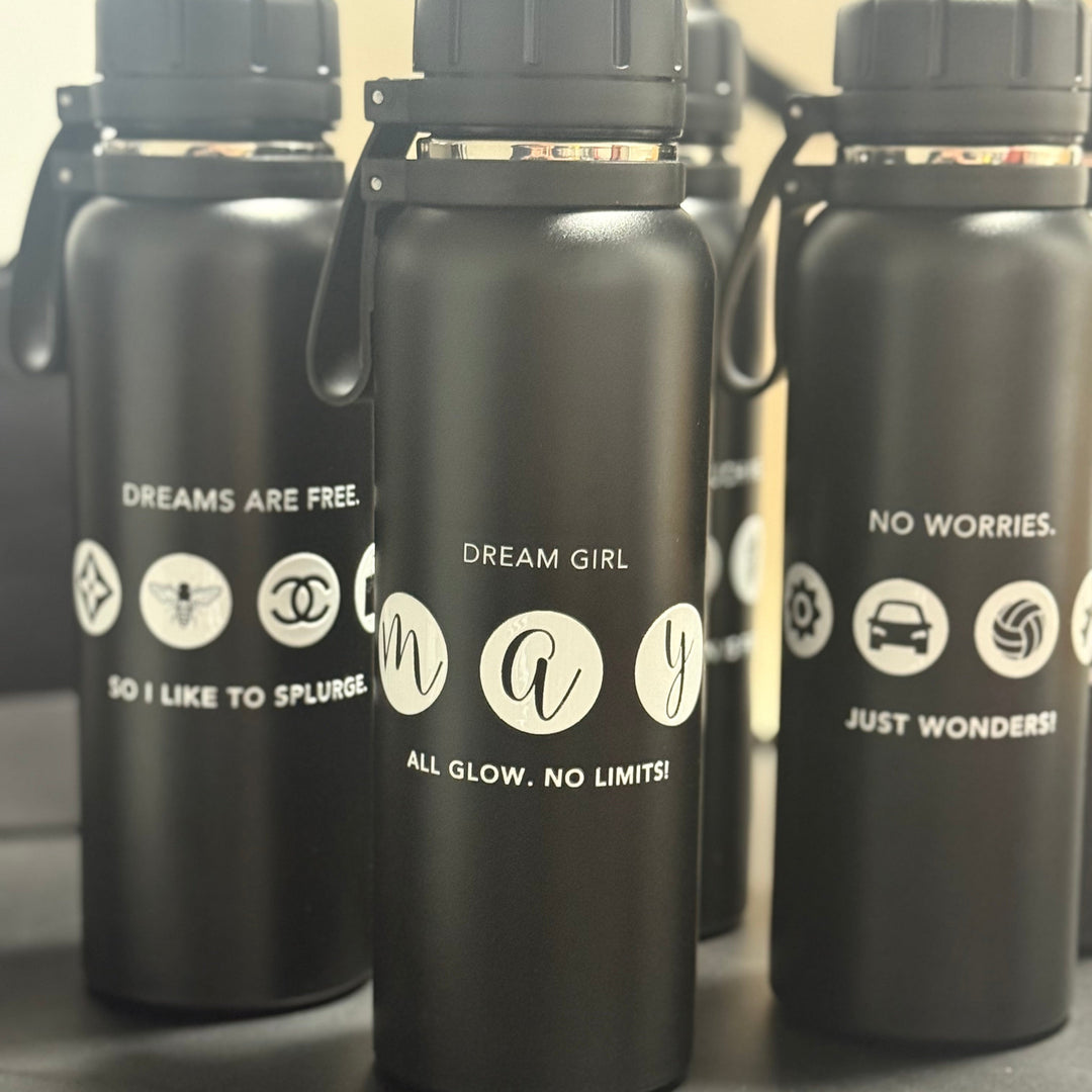Custom Insulated Water Bottle – 650ml with Grip Handle