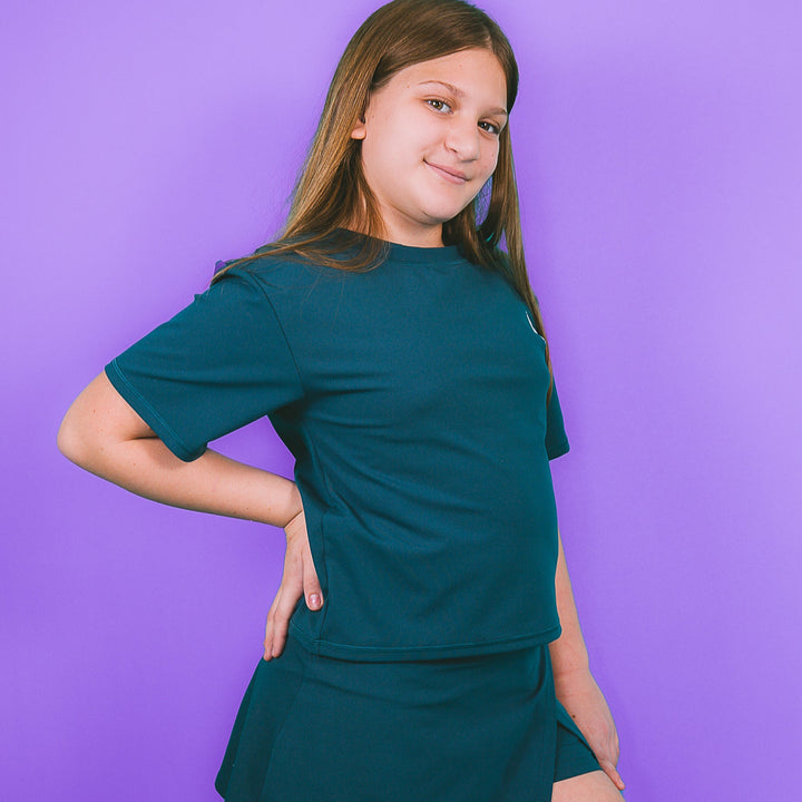 Teal Skorts Set