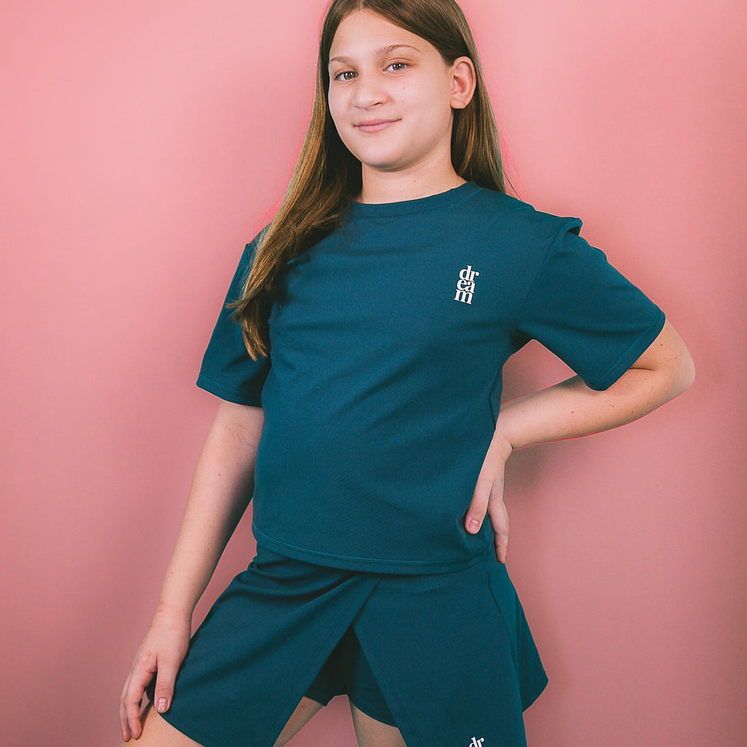 Teal Skorts Set