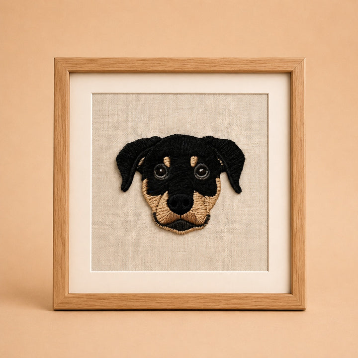 Framed Embroidery Artwork