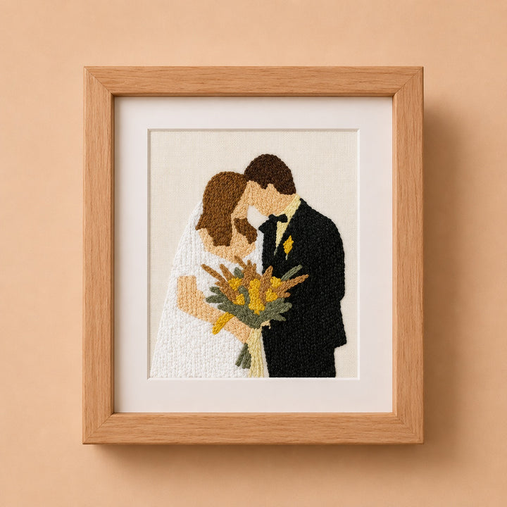 Framed Embroidery Artwork