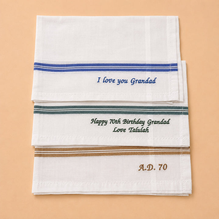 Embroidered Message Handkerchief