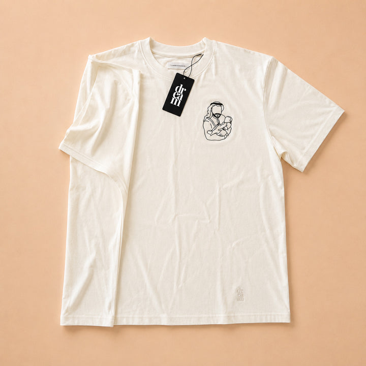 Line Art Embroidery Tee