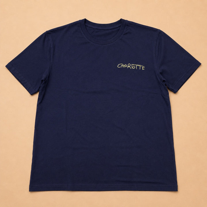 Line Art Embroidery Tee