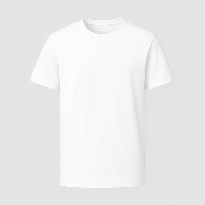 White custom dreamwithreem personalized fashion t-shirt with short sleeves and crew neck