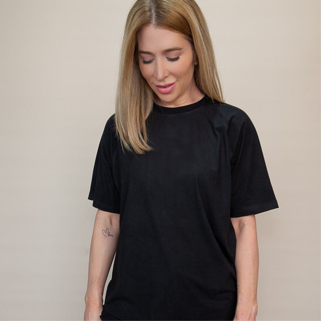 Dreamwithreem Custom Gym T Shirt in Black, soft fabric perfect for workouts and casual wear