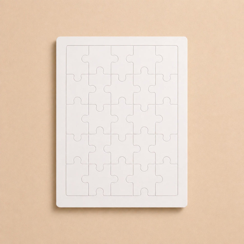 Blank custom puzzles ready for personalization and creative gifting options