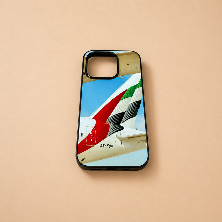 Customizable mobile cover online featuring a vibrant airplane tail design