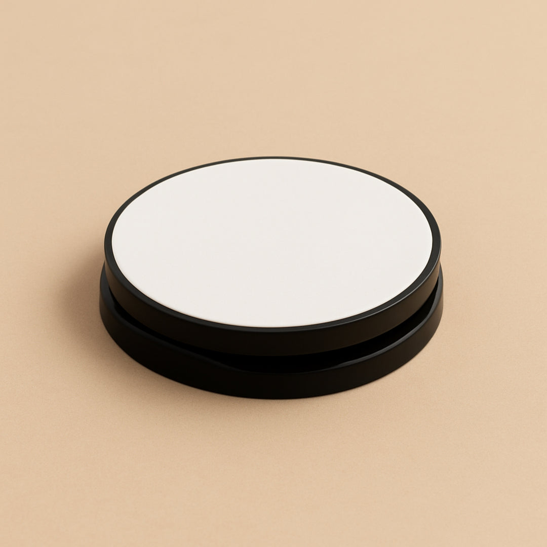Dreamwithreem customizable mobile phone accessory with a sleek round design in black and white