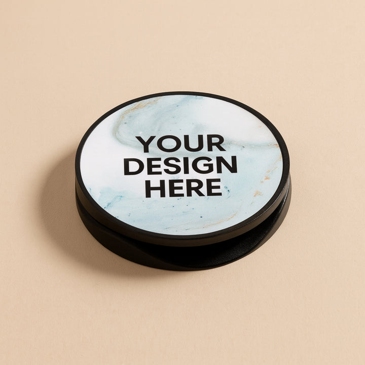 Customizable mobile phone accessory featuring a marble design for personalized styles