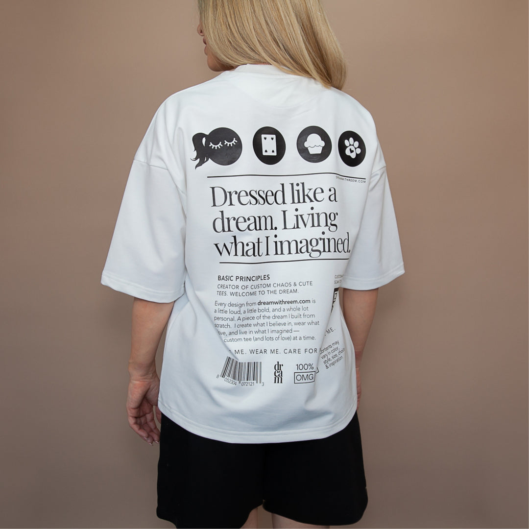 Dreamwithreem Customized Casual Shorts with a Unique Graphic Print on the Back