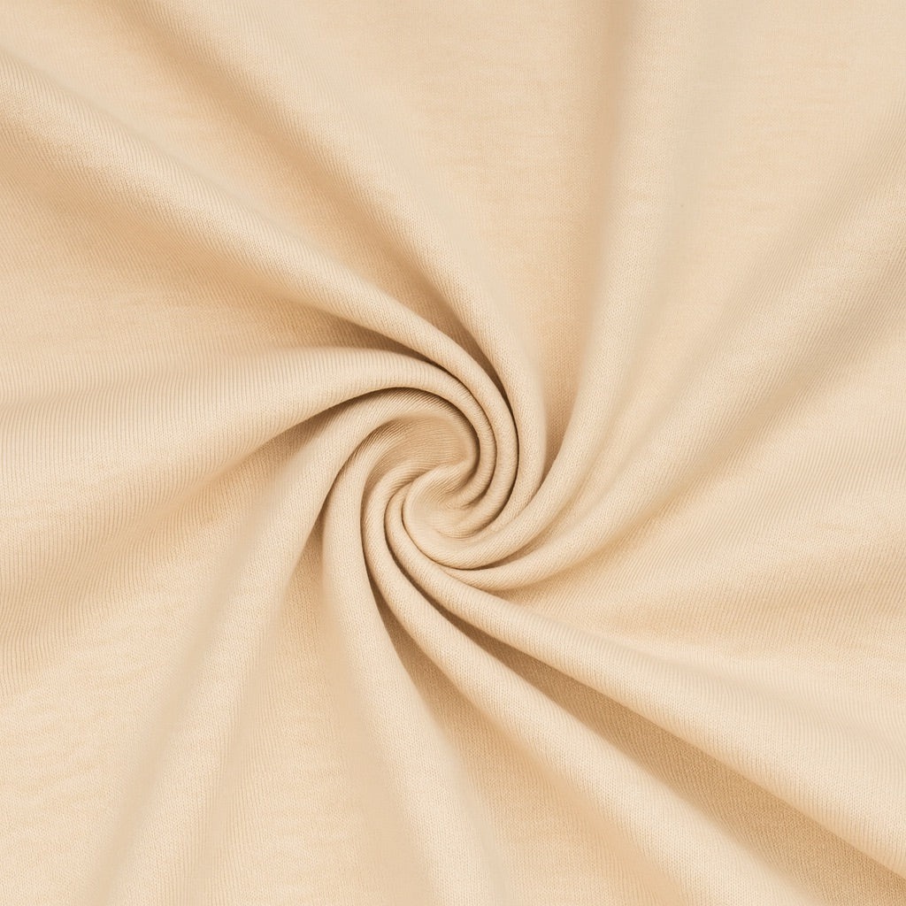 Soft beige fabric swirl ideal for customized casual shorts by dreamwithreem