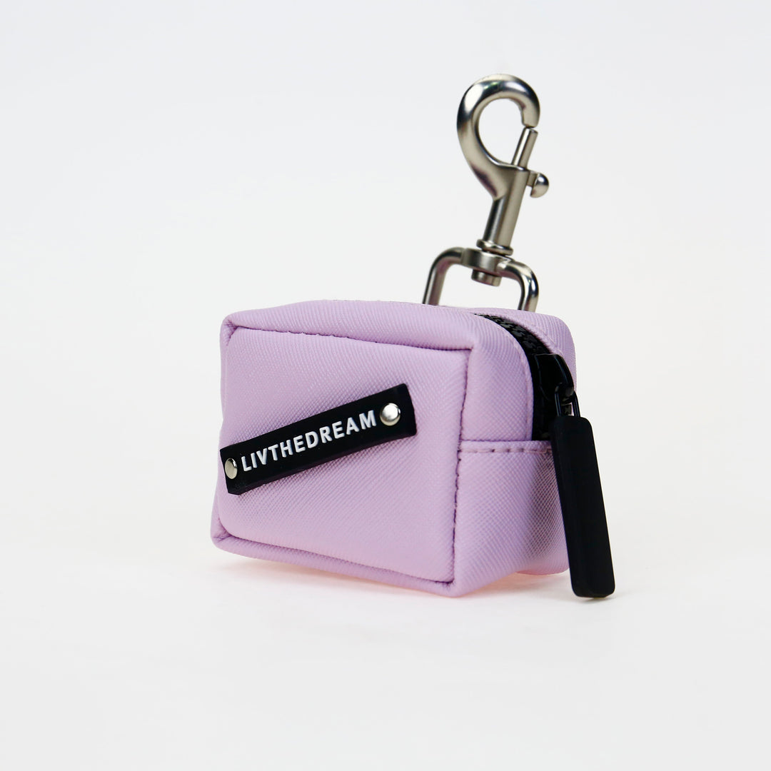 Lavender small zippered pouch keychain by dreamwithreem featuring unique fashion accessories