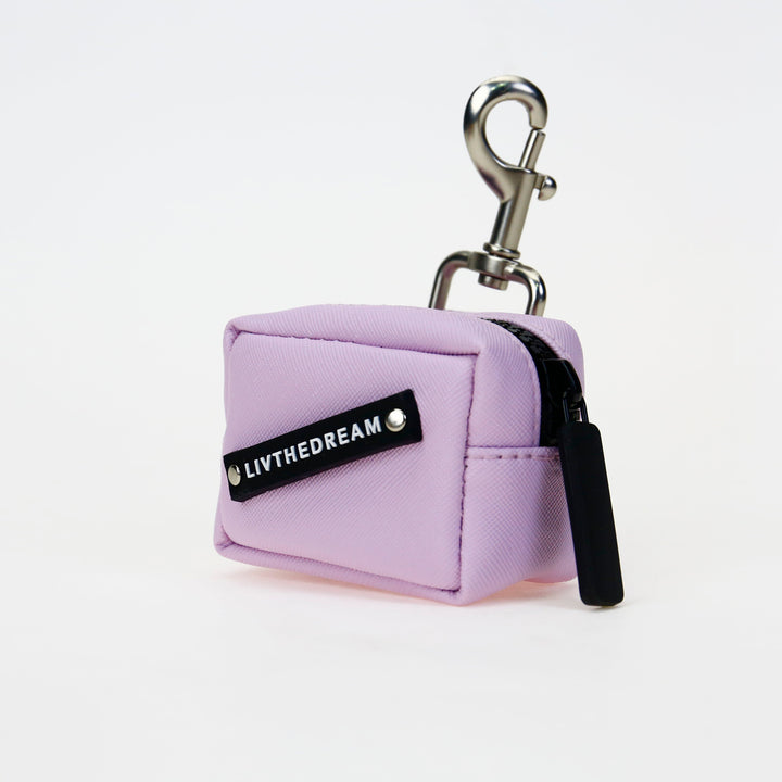 Lavender small zippered pouch keychain by dreamwithreem featuring unique fashion accessories