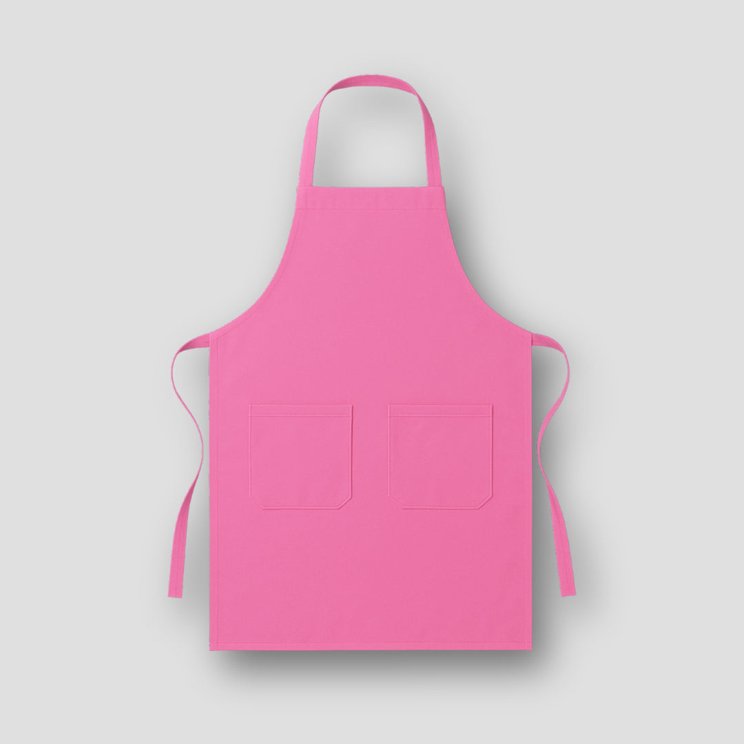 Pink custom print apron with two front pockets for personal expression aprons by dreamwithreem