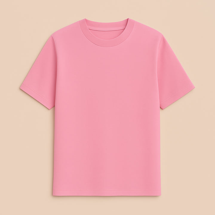Dreamwithreem personalized basic tee in vibrant pink for casual and stylish wear