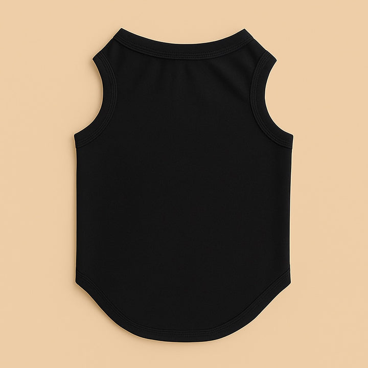 Black sleeveless tank top pet accessory for personalized pet clothing by dreamwithreem